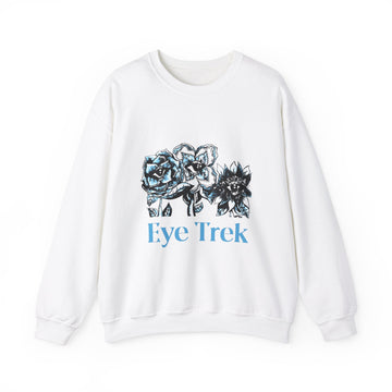Unisex Heavy Blend Eye Trek Crewneck Sweatshirt - White